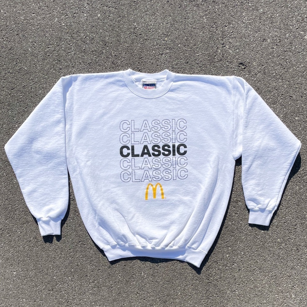 McDonald’s Classic Vtg 1990s Hanes Ultimate Crewneck Sweatshirt L